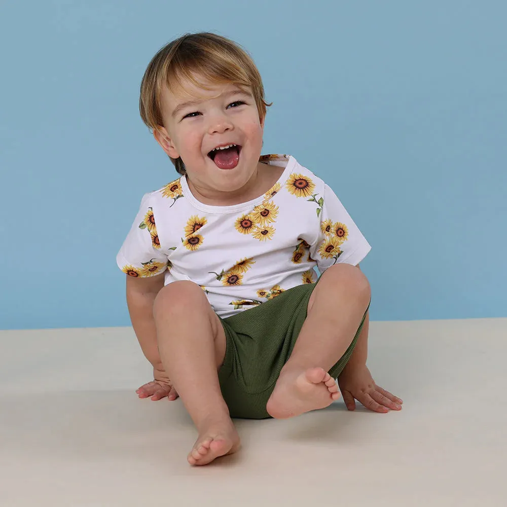 Snuggle Hunny - Organic T-Shirt - Sunflower