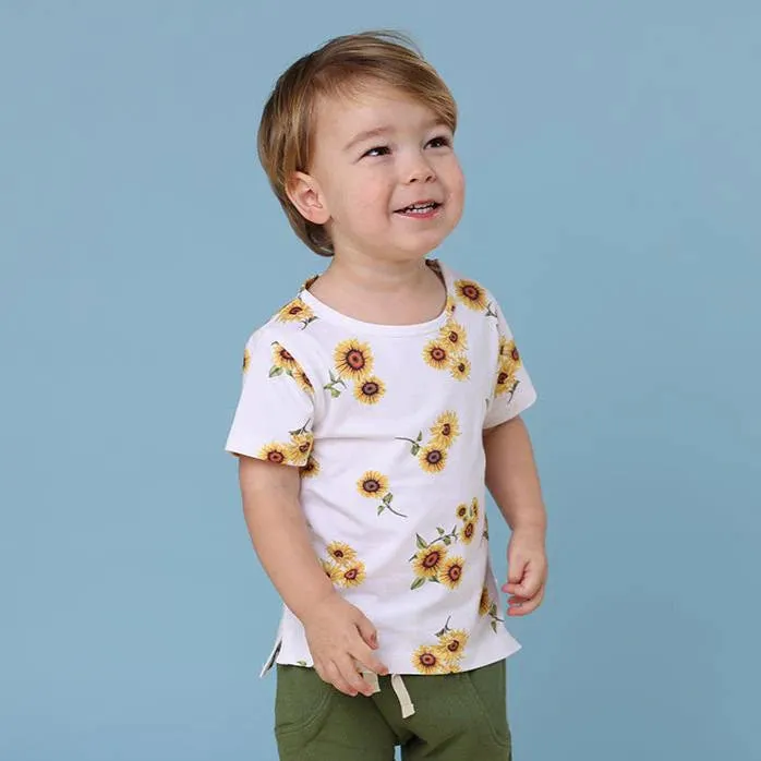 Snuggle Hunny - Organic T-Shirt - Sunflower