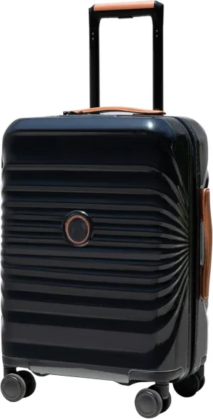 Solve Travel Hassles with Lightweight 24" Suitcase, USB Port, Wheel Lock, Spinner Wheels, Comfortable Top Handle, Black
