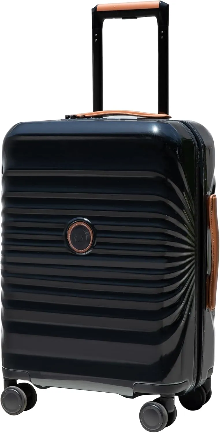 Solve Travel Hassles with Lightweight 24" Suitcase, USB Port, Wheel Lock, Spinner Wheels, Comfortable Top Handle, Black