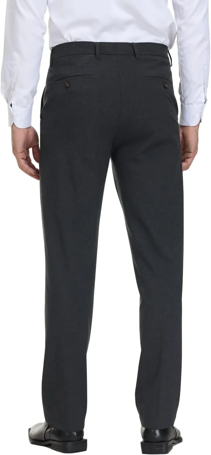 Soojun Men's Modern Fit Expandable Waist Premium Comfort Dress Pant