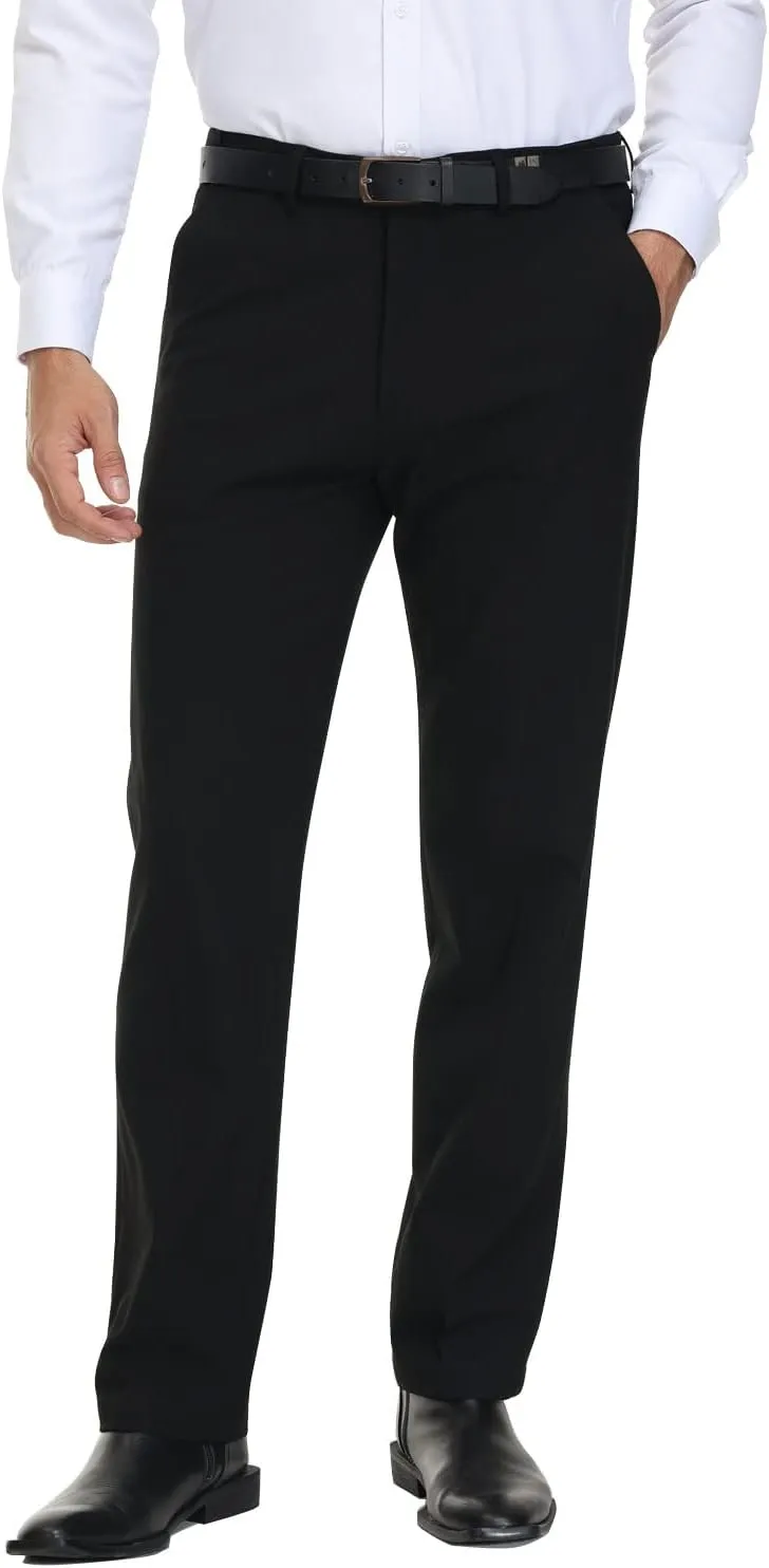 Soojun Men's Modern Fit Expandable Waist Premium Comfort Dress Pant