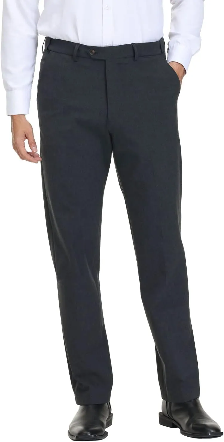 Soojun Men's Modern Fit Expandable Waist Premium Comfort Dress Pant