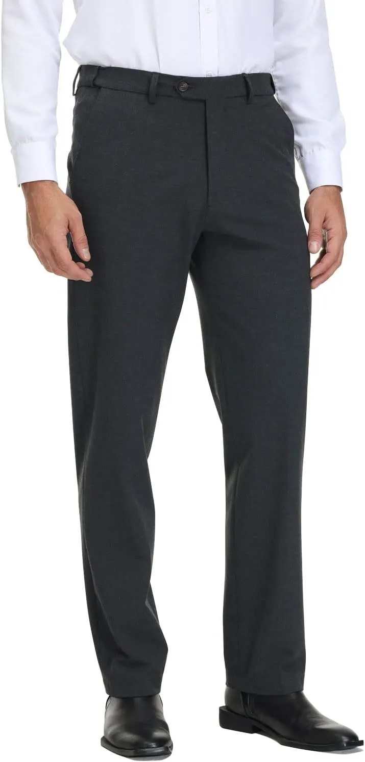 Soojun Men's Modern Fit Expandable Waist Premium Comfort Dress Pant