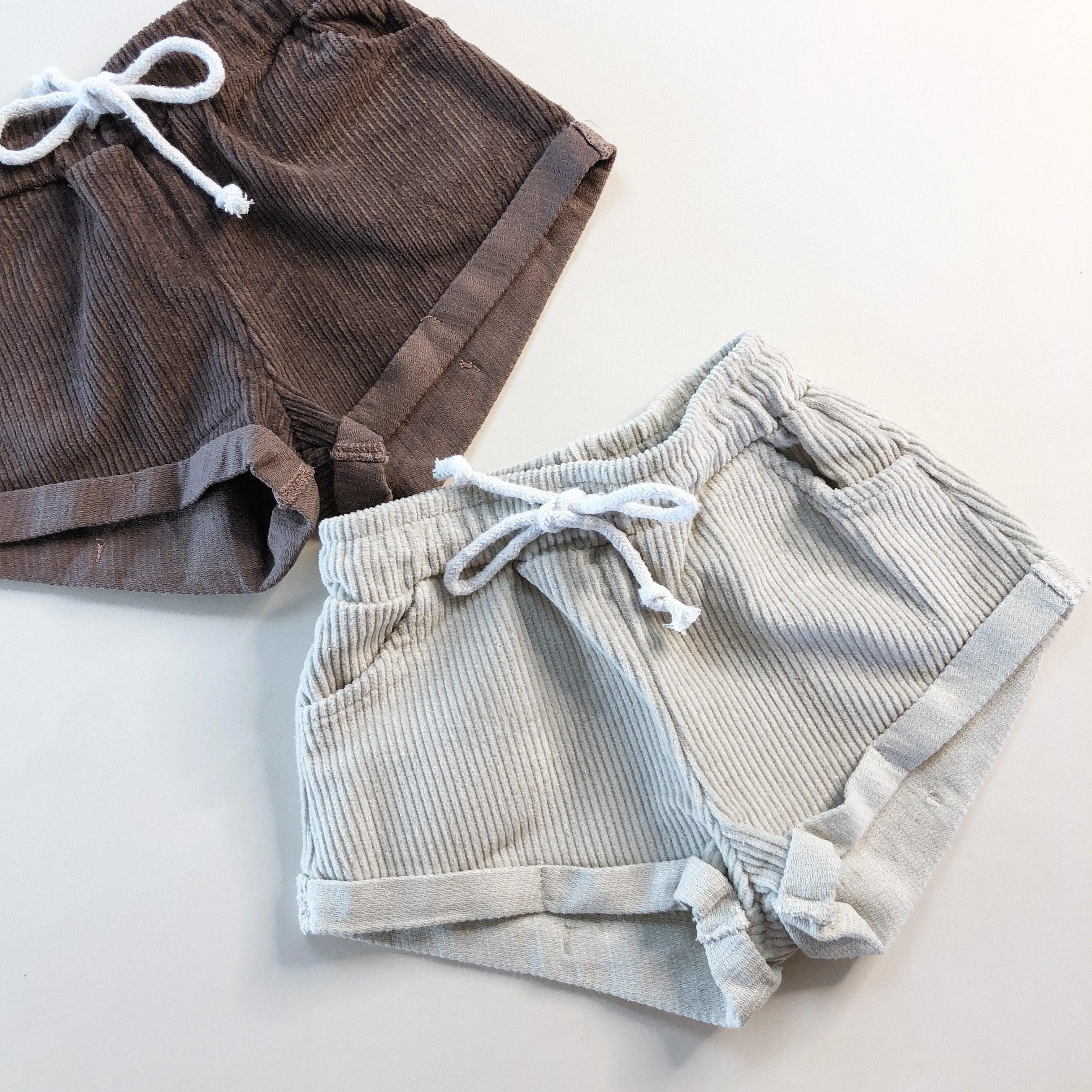 Summer Explorer Corduroy Shorts ~ in Coffee, Oatmeal & Mustard (NEW!)