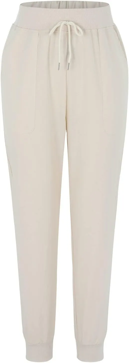 Summer Pants For Women 2024 Linen Straight Leg Beach Pants Drawstring High Waist Loose Comfy Trousers with Pockets