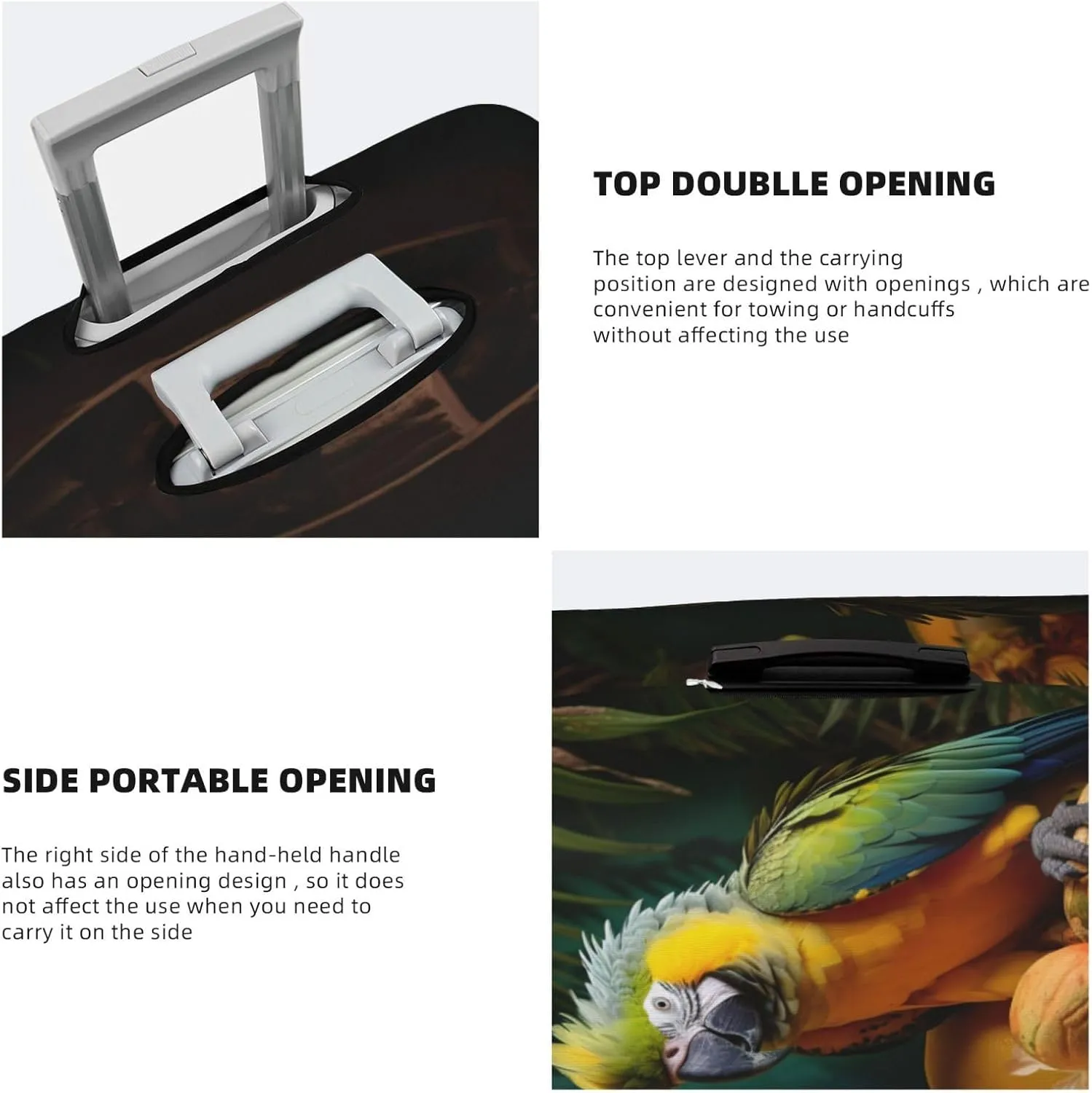 Summer Parrot Durable Elastic Suitcase Cover - Protect And Distinguish Your Luggage