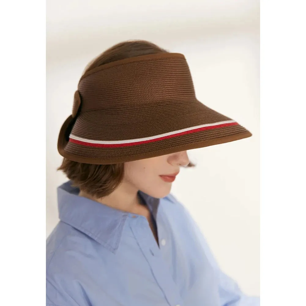 Summer Raffia Visor Cap