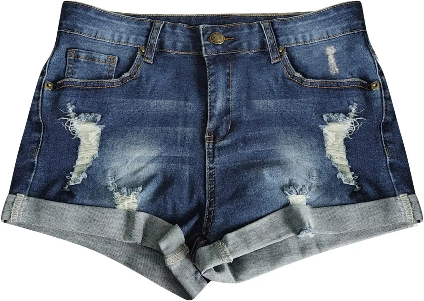 Summer Shorts Sexy High Slim Hole Women Pants Waist Pants Jeans Pants Short Sleeved Shirts for Women Casual