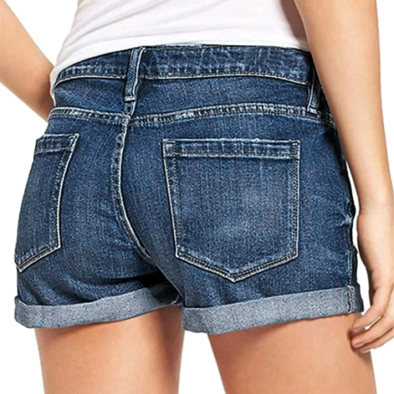 Summer Shorts Sexy High Slim Hole Women Pants Waist Pants Jeans Pants Short Sleeved Shirts for Women Casual
