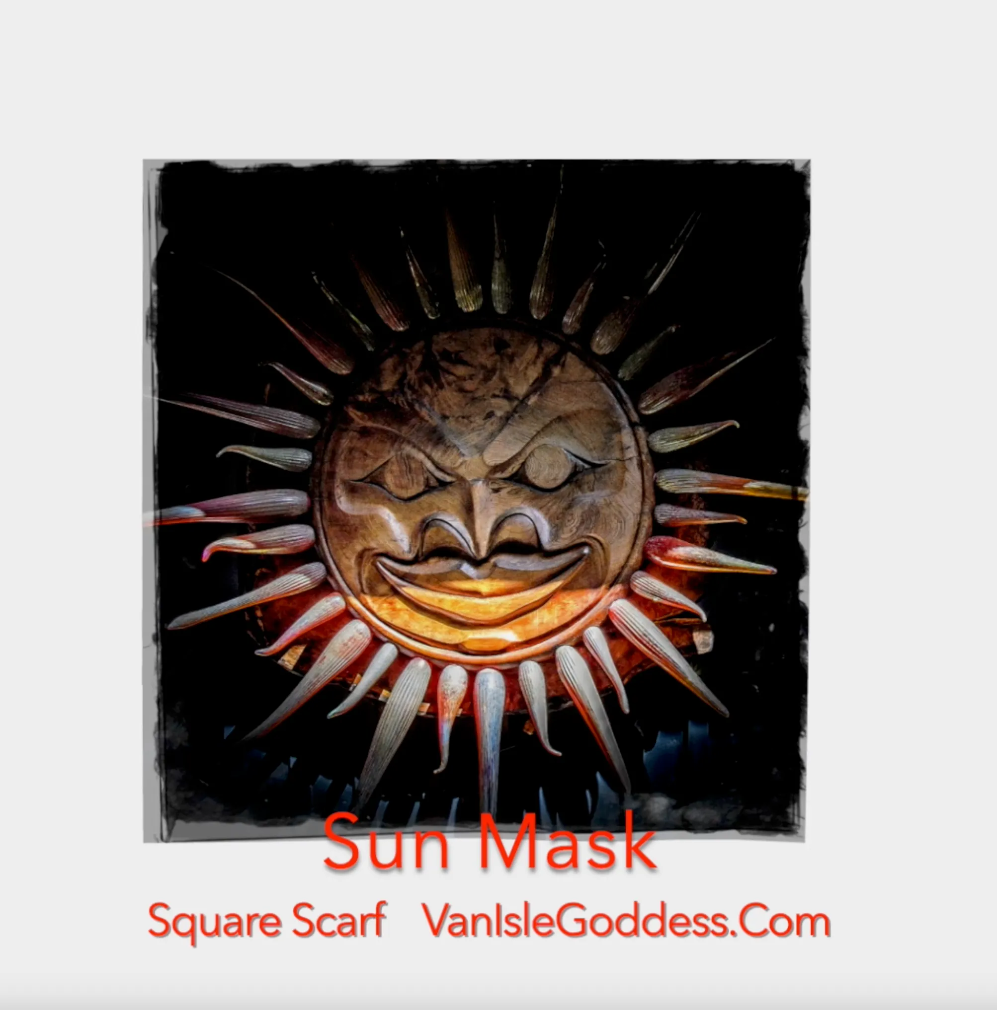 Sun Mask Square Scarf