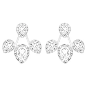 Swarovski Laina Earring Jackets White, Rhodium plated -5528494