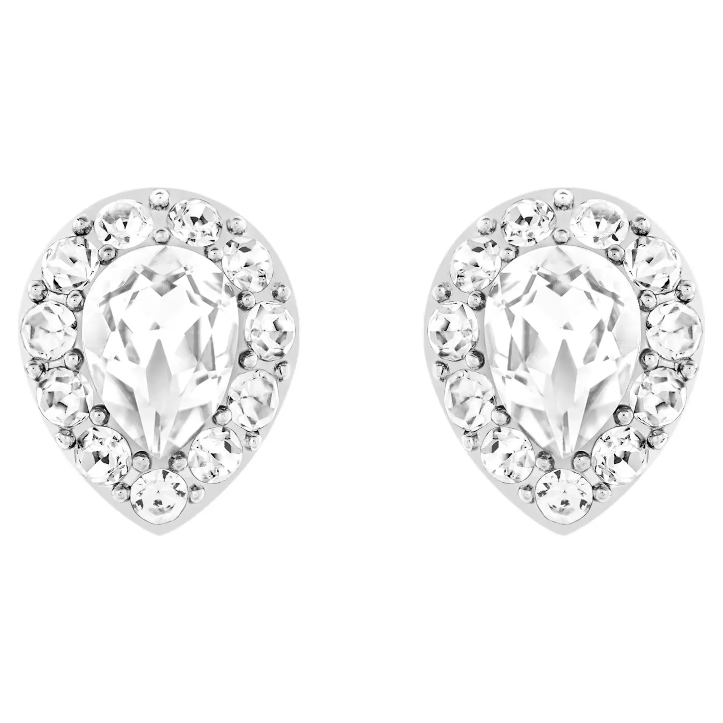 Swarovski Laina Earring Jackets White, Rhodium plated -5528494