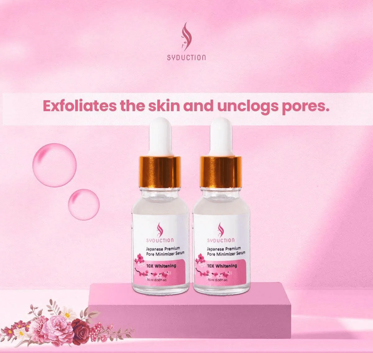 Syduction Japanese Premium Pore Minimizer Serum - 15ml
