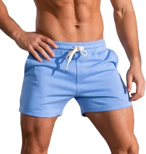 Thatrich Men's 3" Shorts Workout Running Short Lightweight Cotton Trunks Slim Fit Casual Summer Beach Outfits SweatShorts
