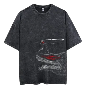 The Black Swordsman's Wrath Berserk Oversized tee