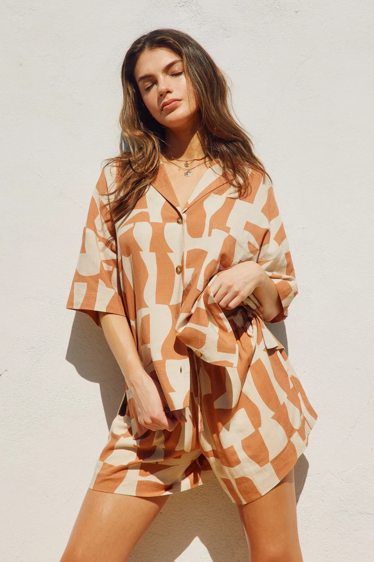 The Sunday Lounge Top   Shorts Set - Sold Separately