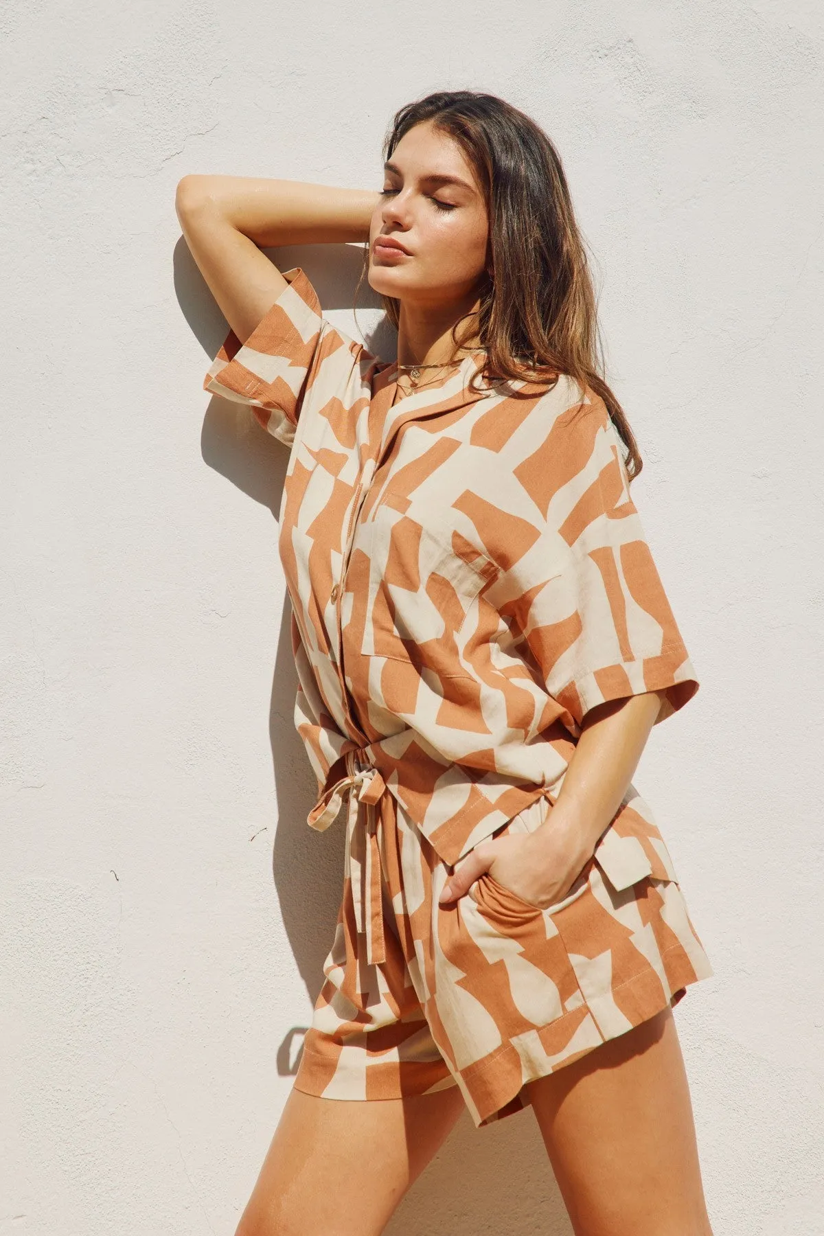 The Sunday Lounge Top   Shorts Set - Sold Separately