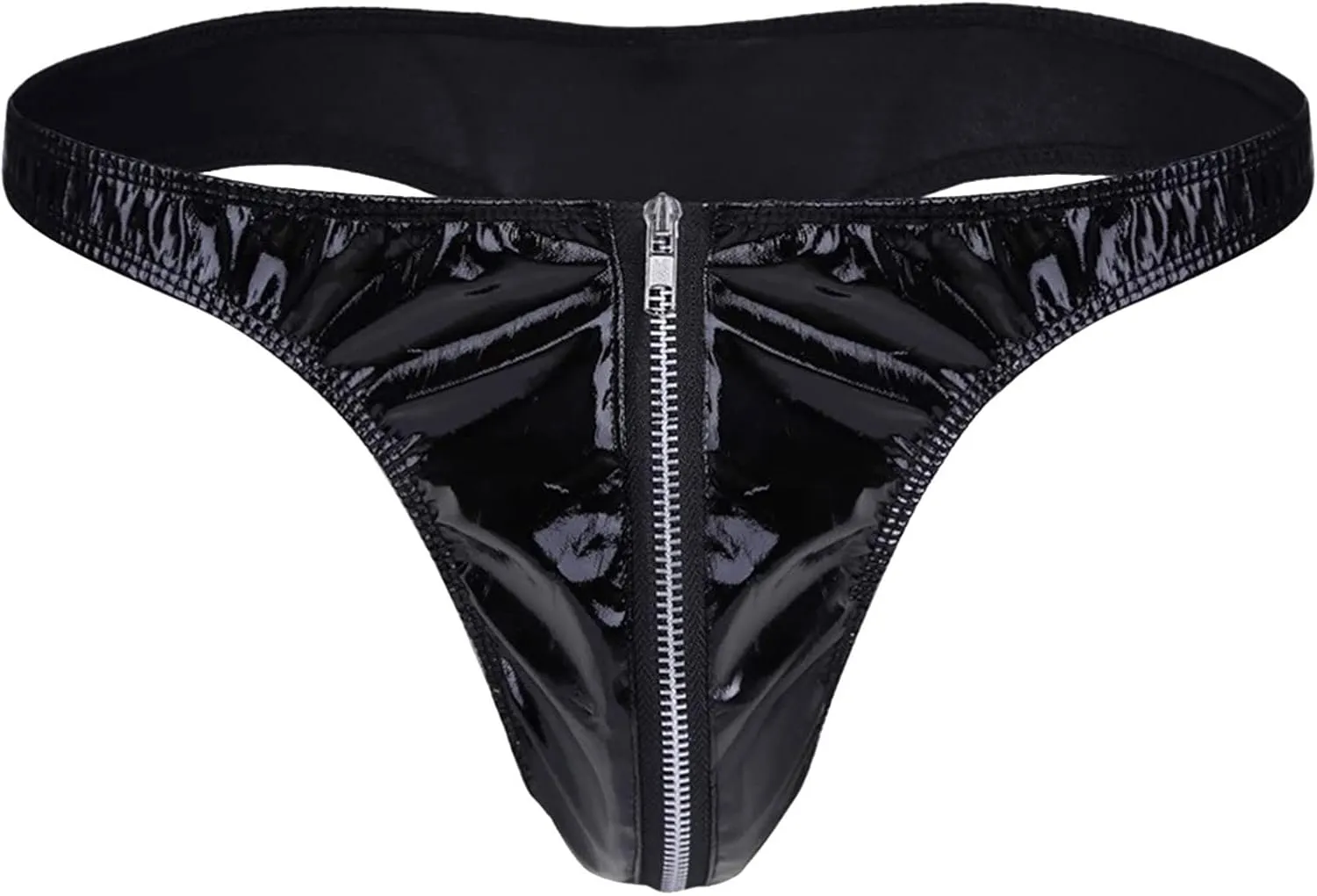 Thong for Men Sexy Slutty Low Rise Zipper G-String Bikini Comfortable Soft Mesh Sexy Athletic Supporter