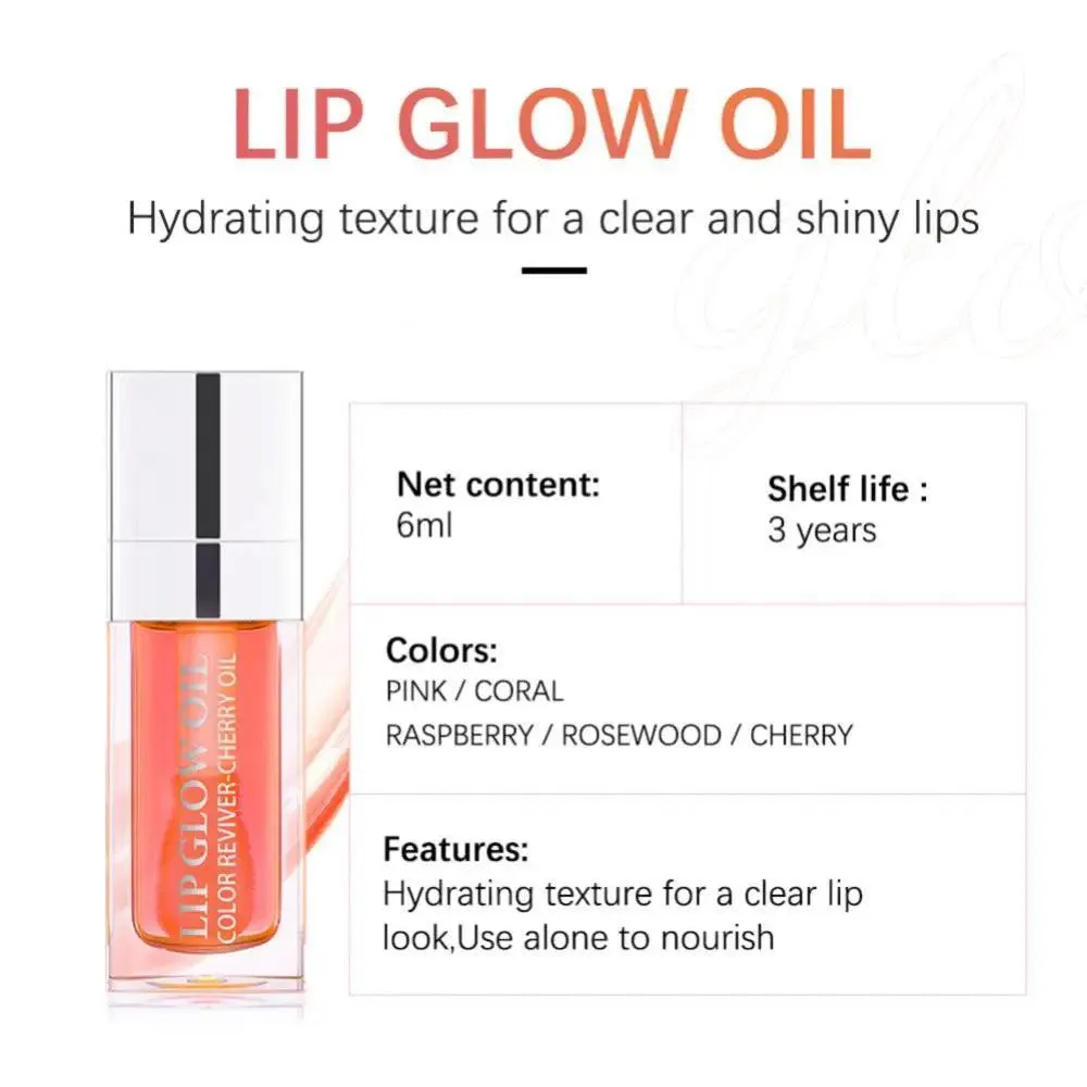 Tinted Lip Plumper Lips Glow Oil Treatment Serum