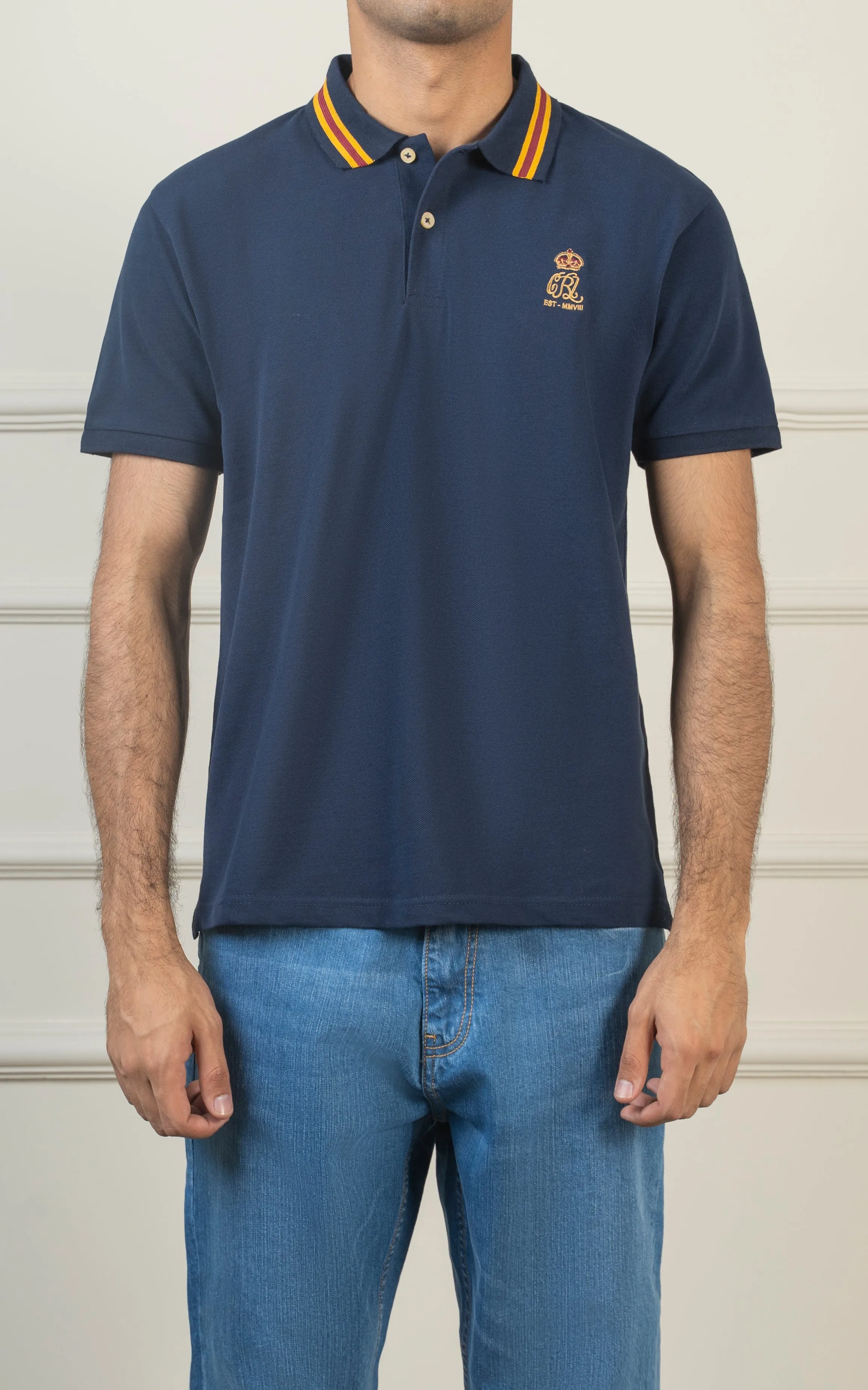 TIPPING COLLAR POLO NAVY