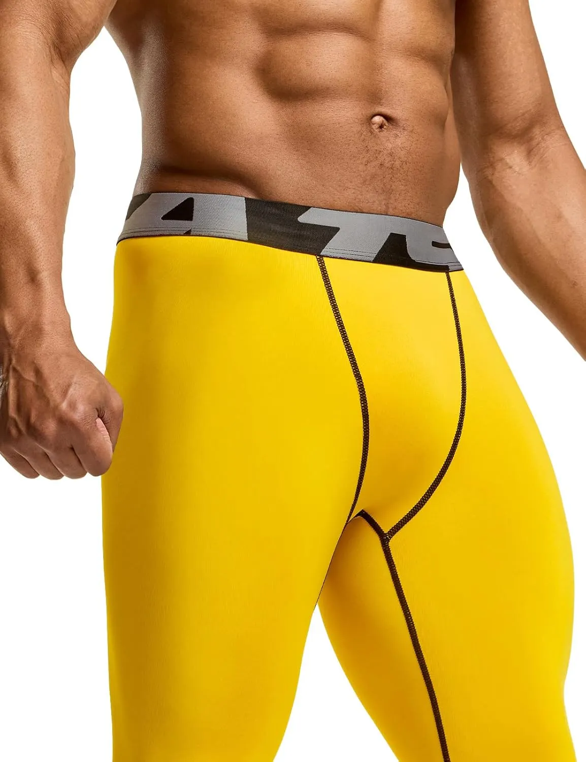 TSLA Men's Compression Pants - Cool Dry Athletic Sports Workout Running Tights Leggings Baselayer