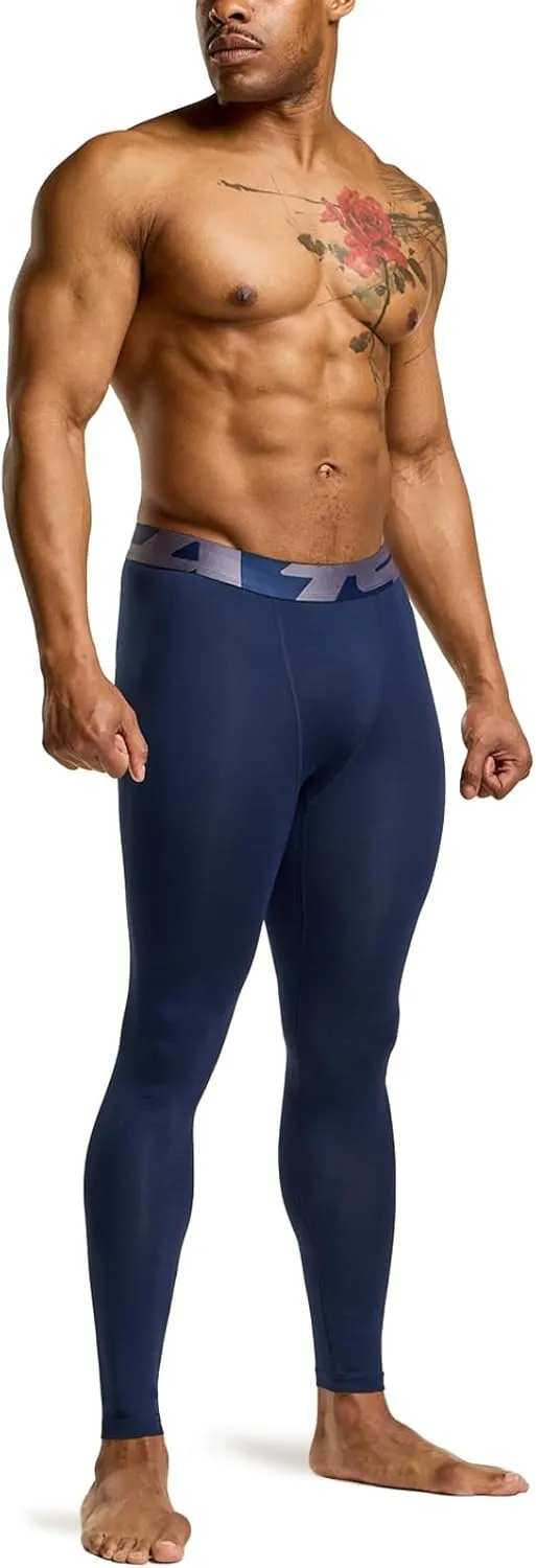 TSLA Men's Compression Pants - Cool Dry Athletic Sports Workout Running Tights Leggings Baselayer