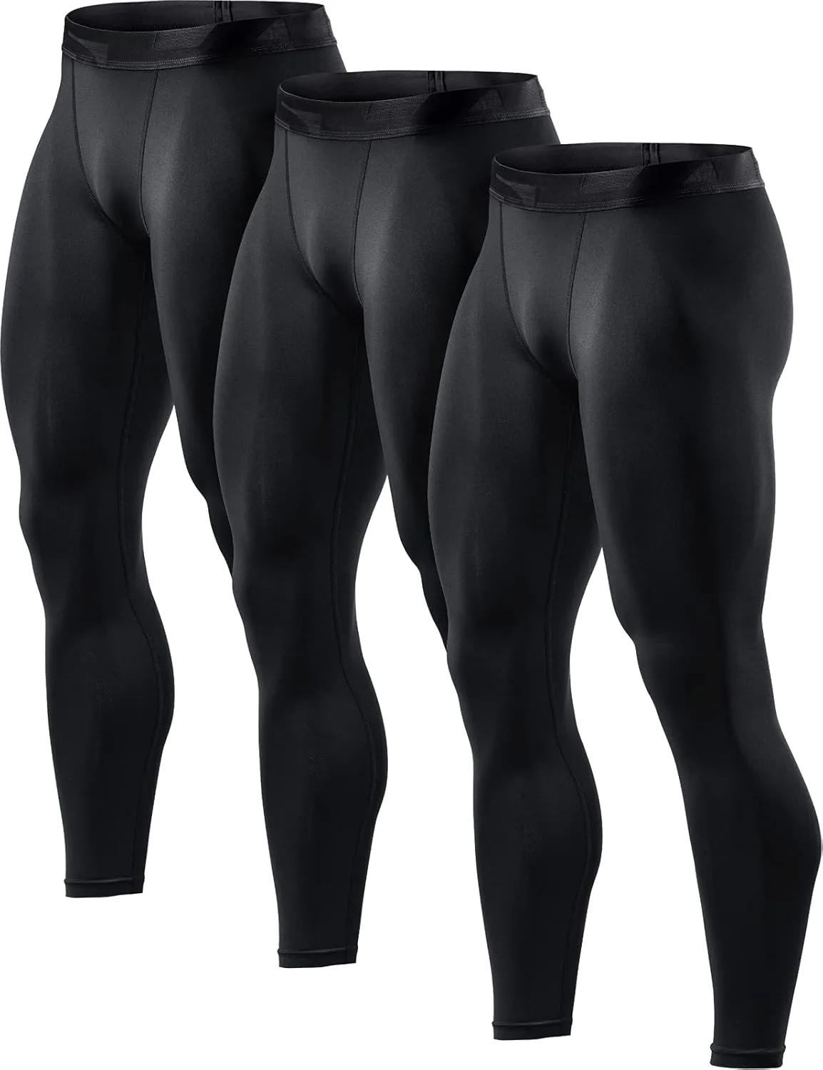 TSLA Men's Compression Pants - Cool Dry Athletic Sports Workout Running Tights Leggings Baselayer