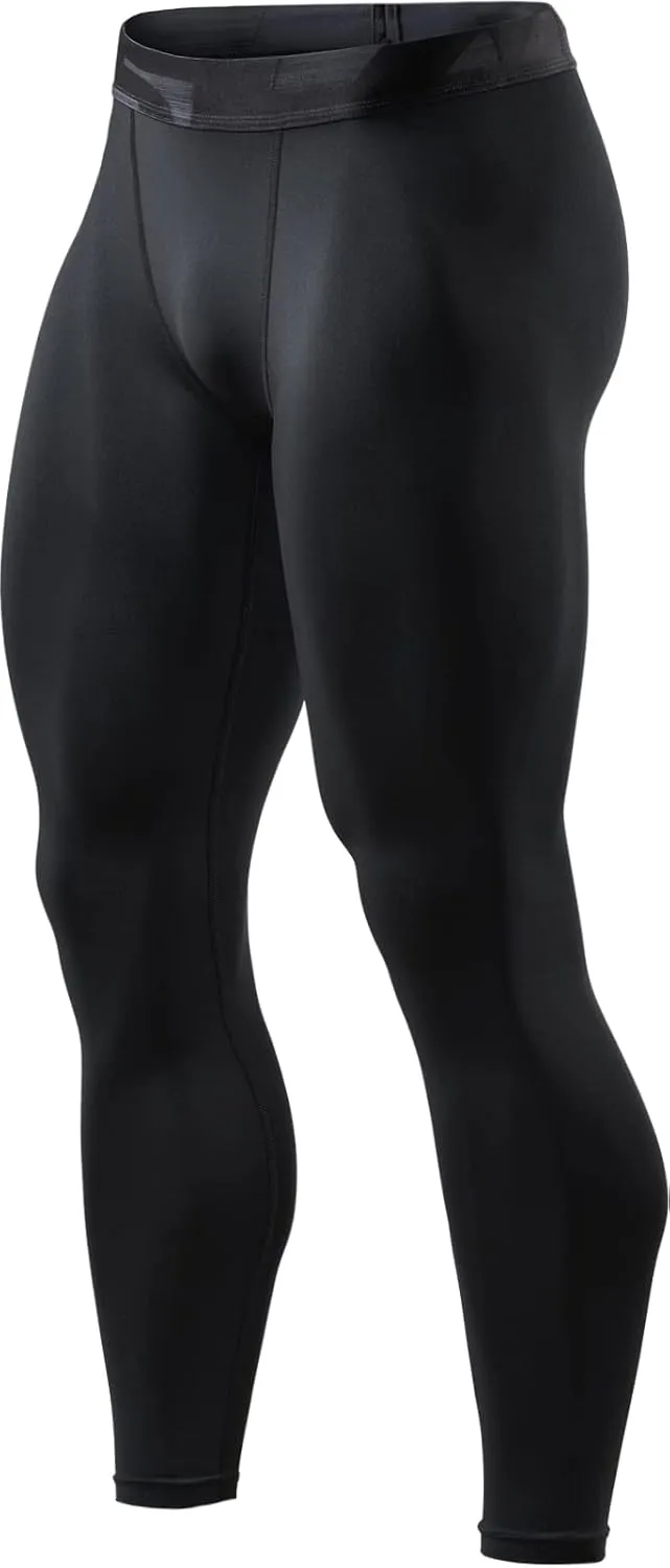 TSLA Men's Compression Pants - Cool Dry Athletic Sports Workout Running Tights Leggings Baselayer