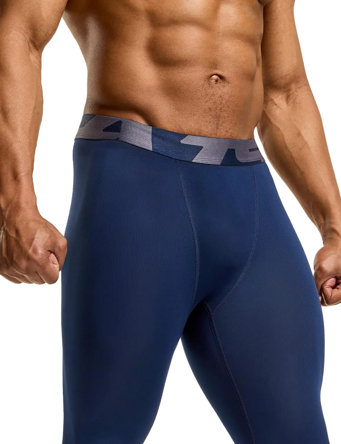 TSLA Men's Compression Pants - Cool Dry Athletic Sports Workout Running Tights Leggings Baselayer