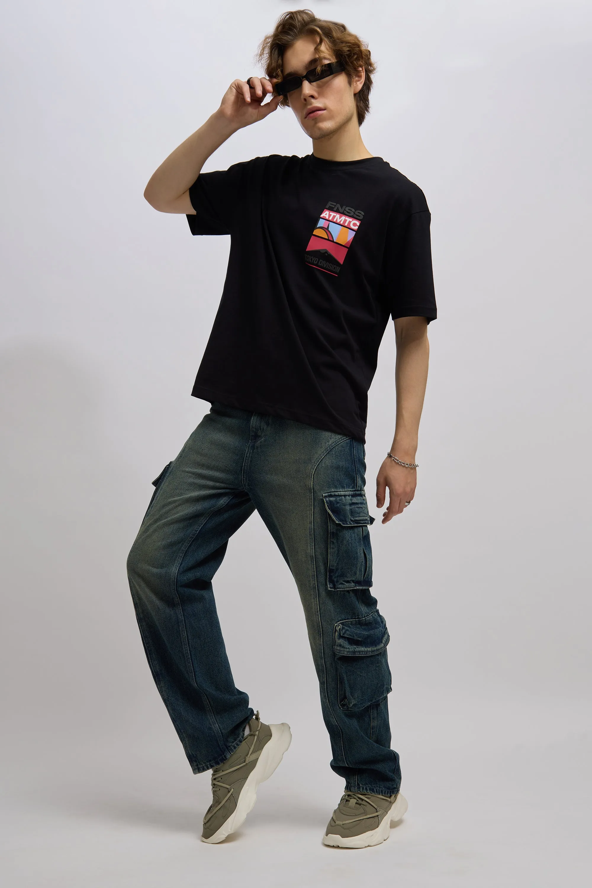 Valter - Relaxed Cargo Jean - Blue Shade