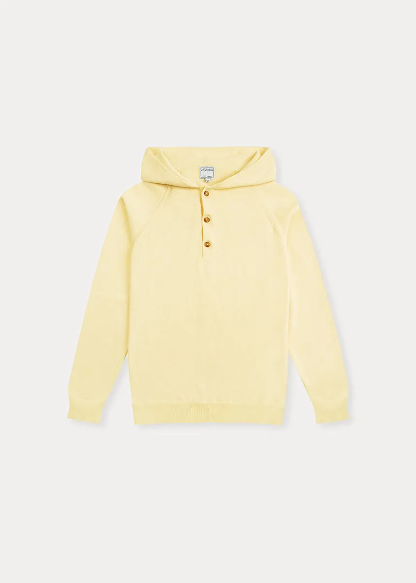 Vanilla Yellow Cotton Hoodie