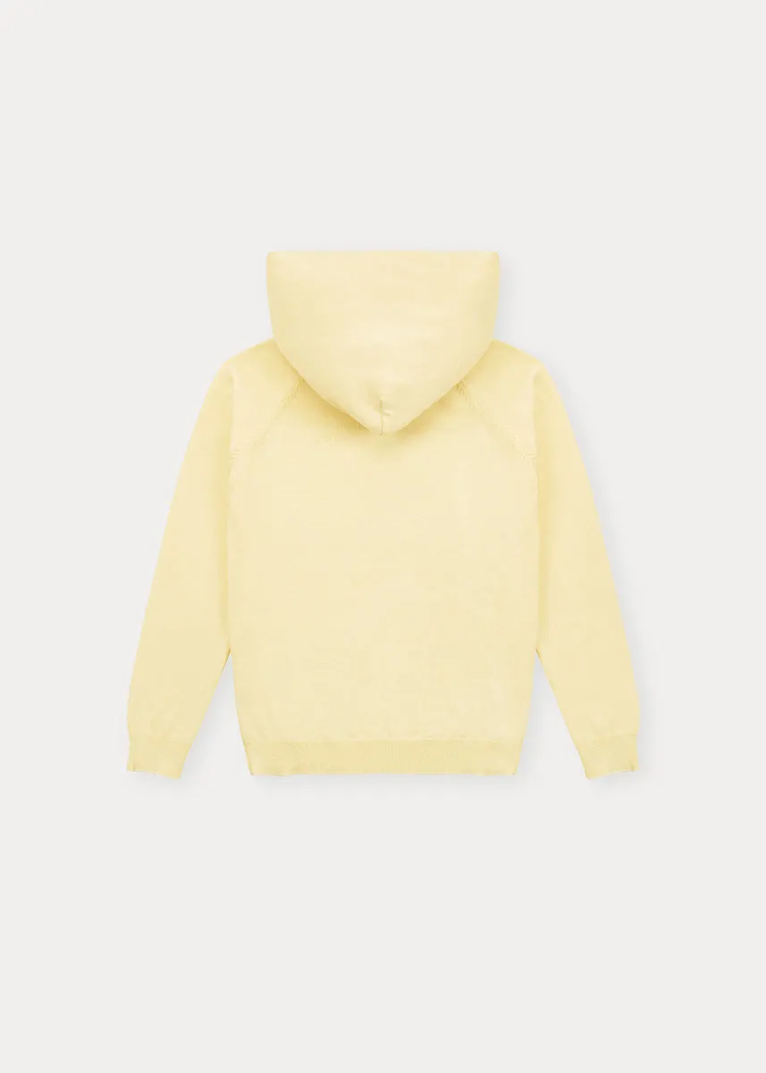 Vanilla Yellow Cotton Hoodie