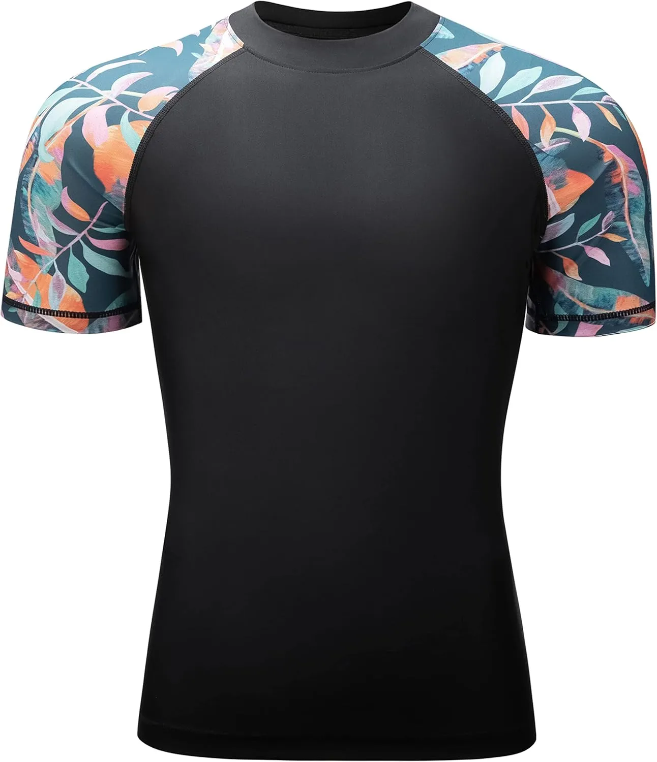 VAYAGER Men's Swim Shirts Rash Guard UPF 50  Quick Dry T-Shirt Loose Fit Water Surfing T Shirts