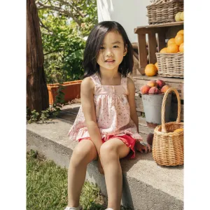 vichy plaid and stripes short set