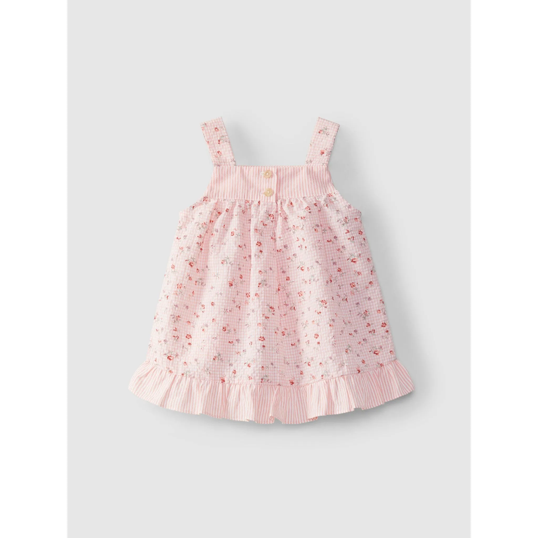 vichy plaid and stripes short set
