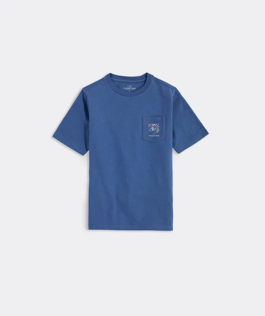 Vineyard Vines Boys' Americana Dog Short-Sleeve Pocket Tee
