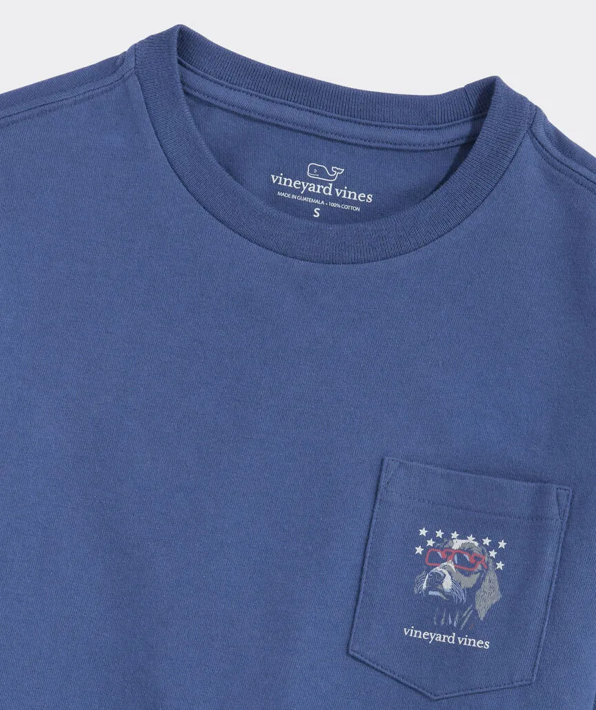 Vineyard Vines Boys' Americana Dog Short-Sleeve Pocket Tee