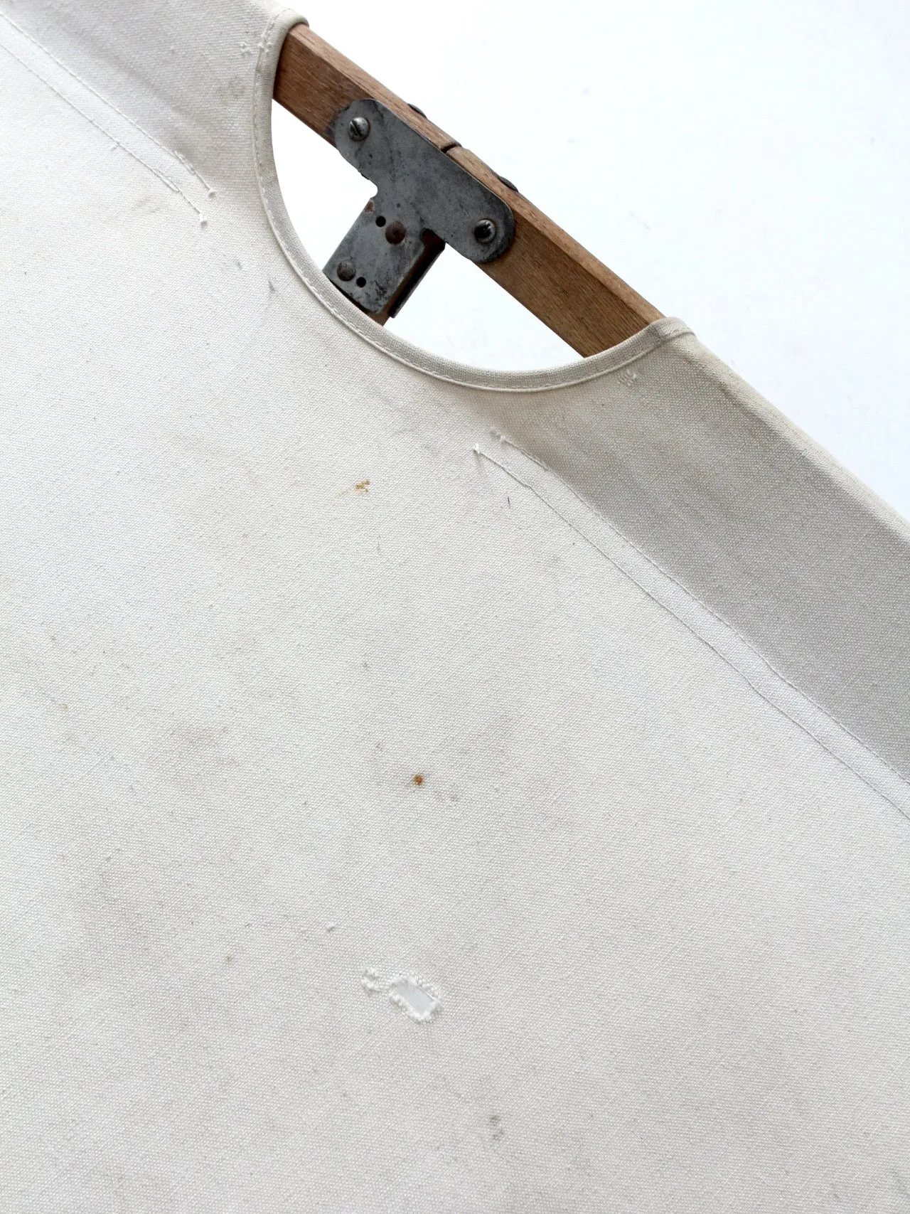 vintage wood & canvas x-frame cot