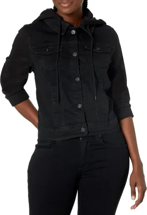 WallFlower Women's Dreamer Denim Jackets Juniors (Standard and Plus)
