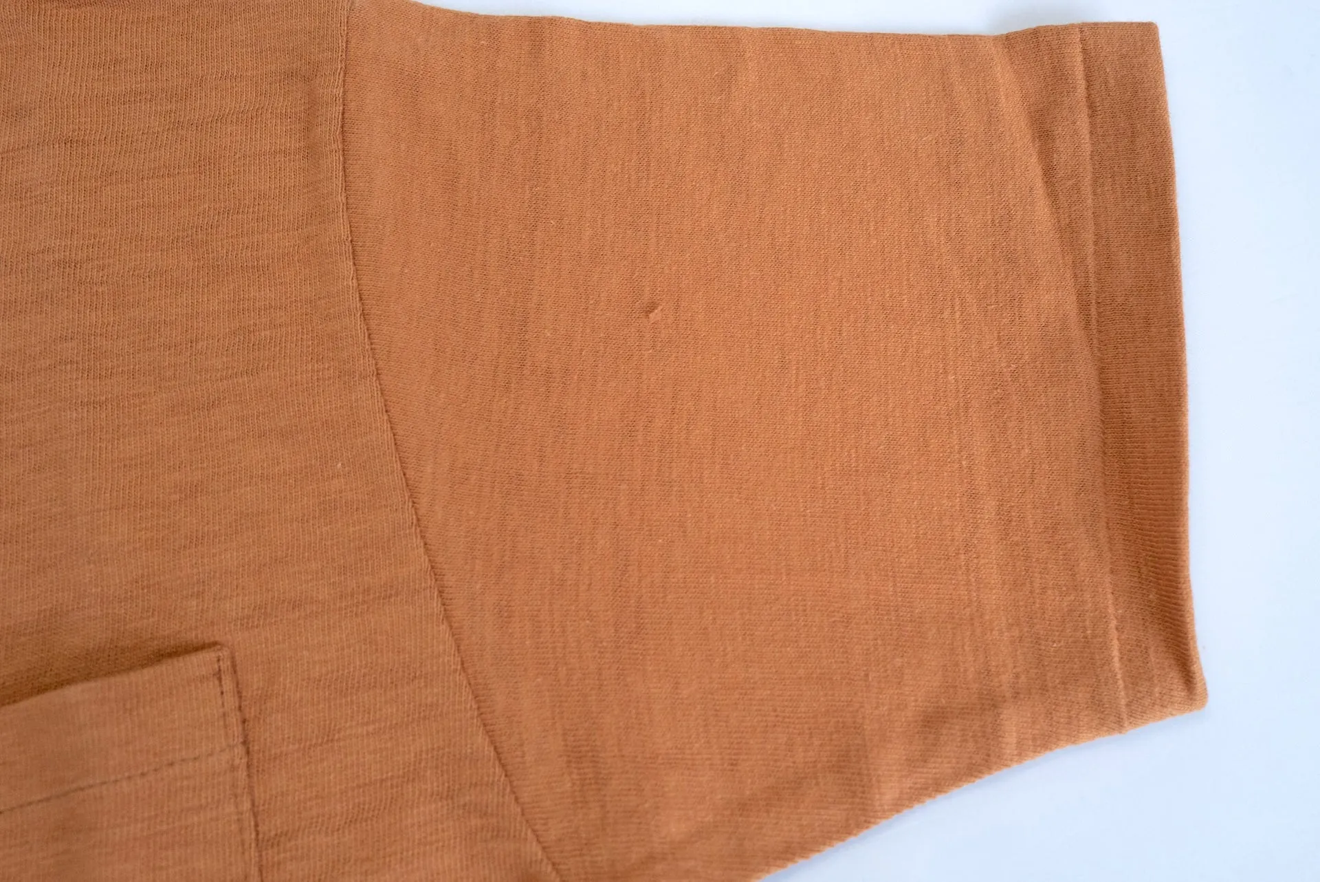 Warehouse 5.5oz "Bamboo Textured" Pocket Tee (Dark Orange)