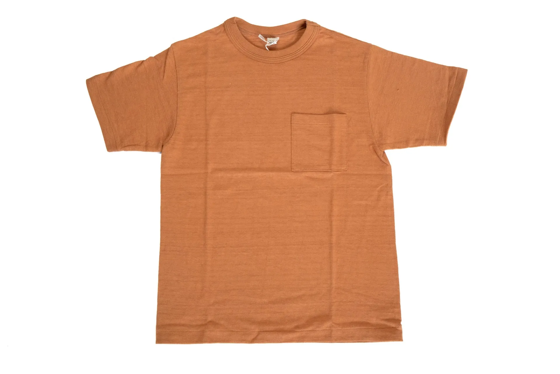 Warehouse 5.5oz "Bamboo Textured" Pocket Tee (Dark Orange)