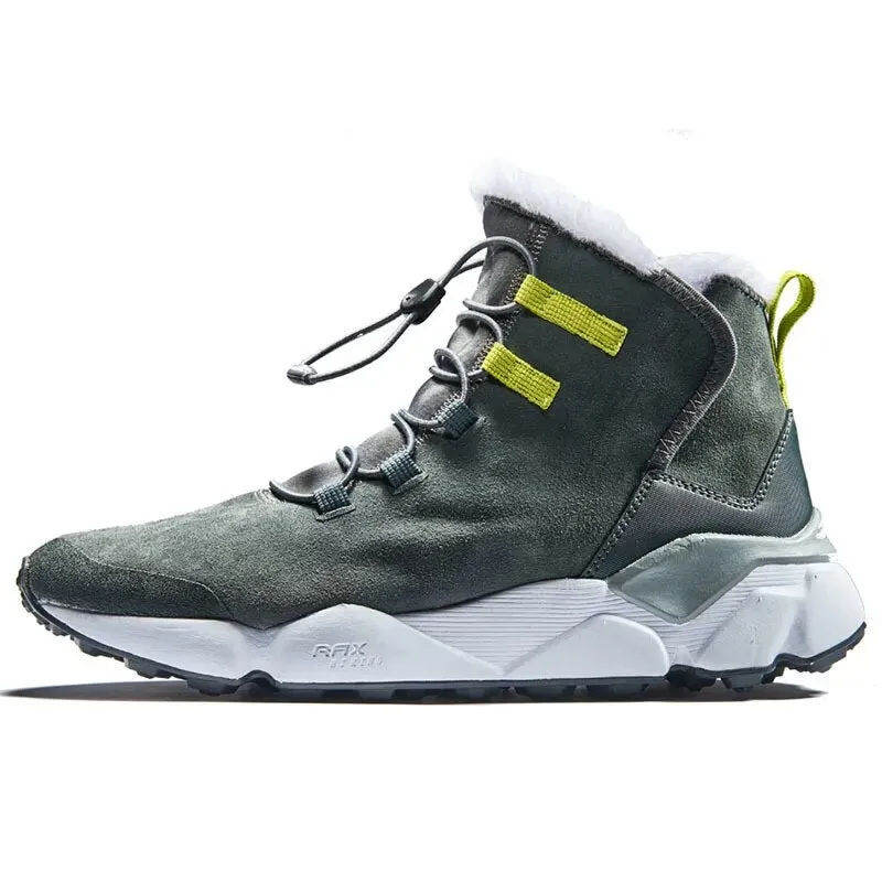 Warm Snow Boots Men Women Fleece Hiking Footwear Outdoor Sports Mountain Shoes Snowproof Walking Boots