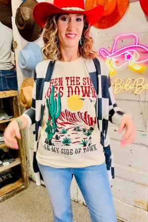 When the sun goes down tee