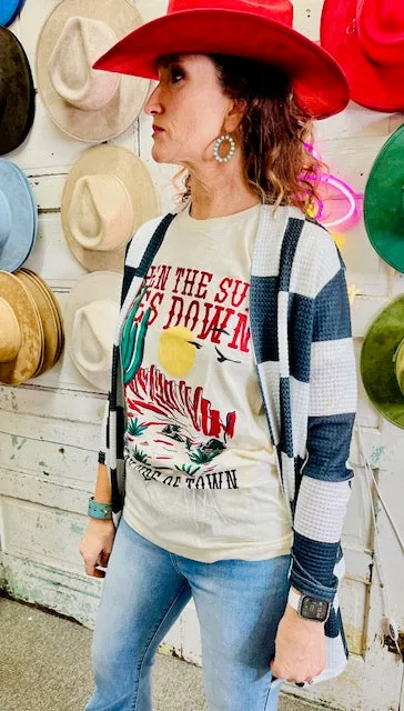 When the sun goes down tee