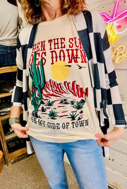 When the sun goes down tee