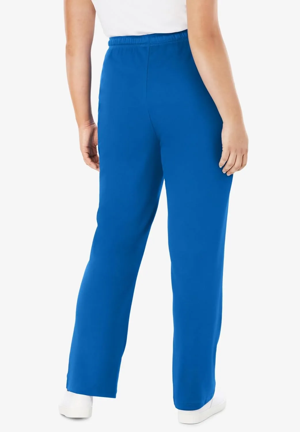 Woman Within Women's Plus Size Sport Knit Straight Leg Pant