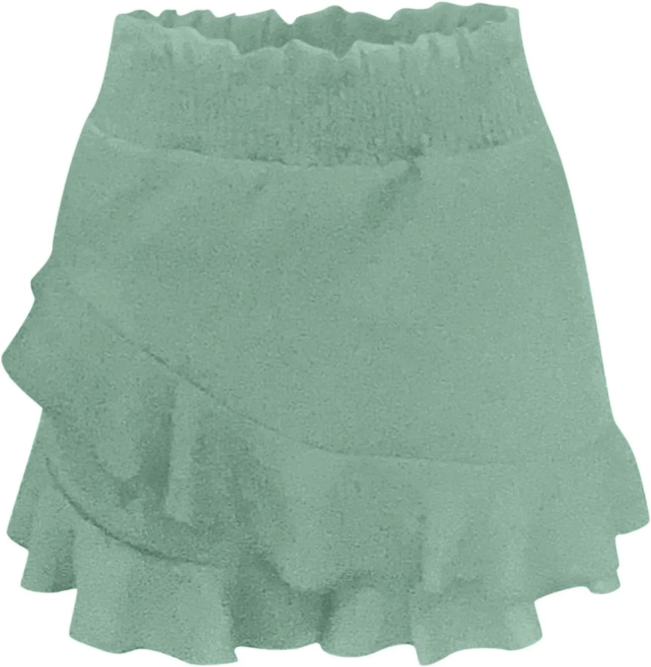 Women Skate Skirt Mini Wrap Skirt Beach Flowing Linen High Waist Shorts Summer Women Spandex Short