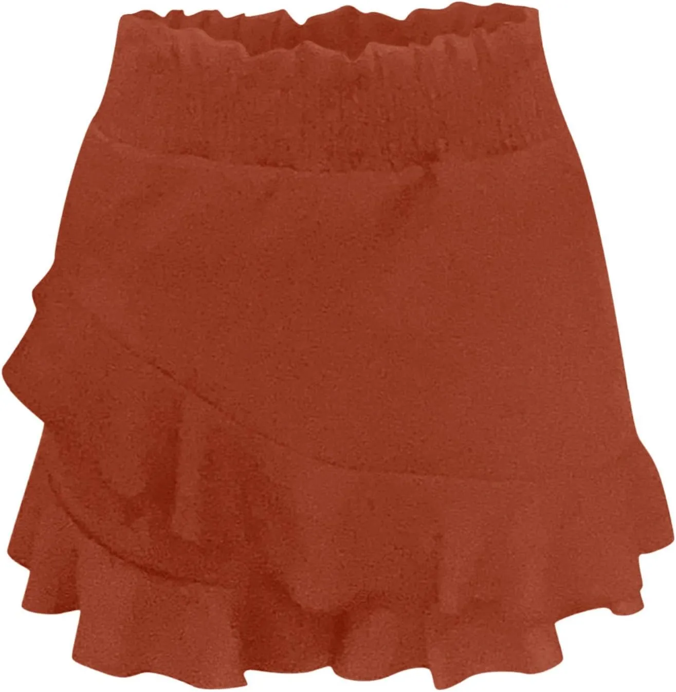 Women Skate Skirt Mini Wrap Skirt Beach Flowing Linen High Waist Shorts Summer Women Spandex Short