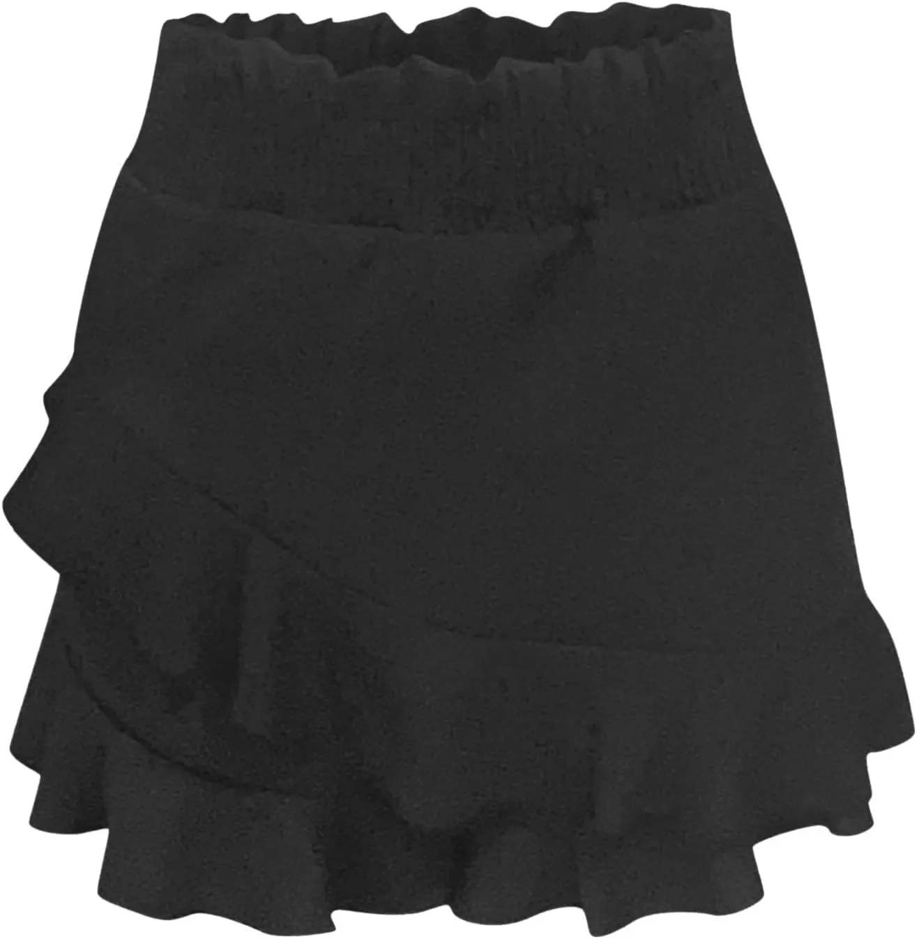 Women Skate Skirt Mini Wrap Skirt Beach Flowing Linen High Waist Shorts Summer Women Spandex Short